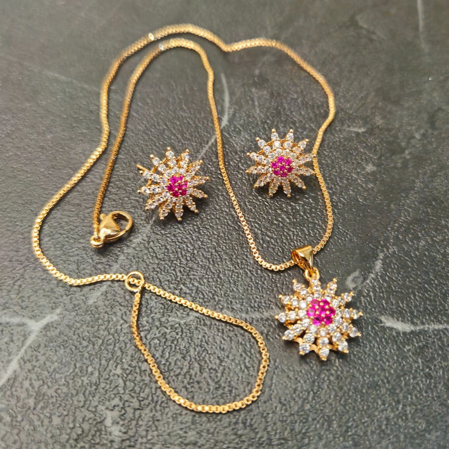 Sapphire Pink Sparkle Set