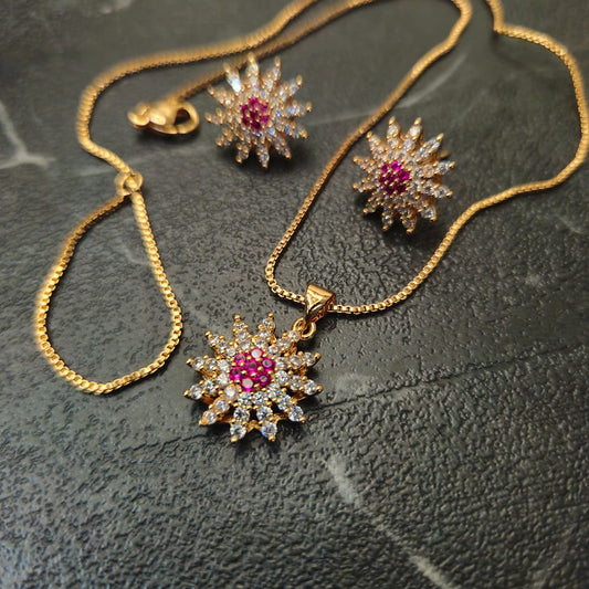 Sapphire Pink Sparkle Set